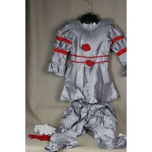 Clown Costume - Comes With Shirt, Pants, White Gloves and Even Red Balloons
